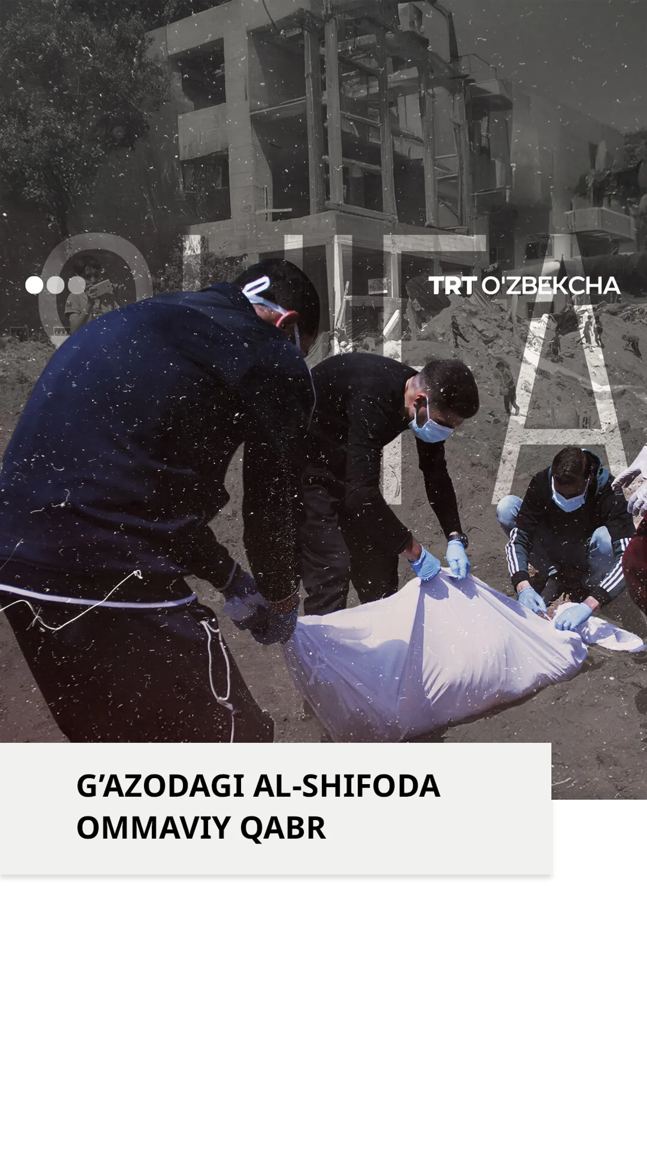 G'azodagi Al-Shifo kasalxonasi hududida yana bir ommaviy qabr topildi